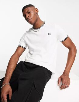 Fred Perry: Белая футболка 