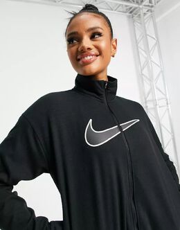 Nike: Чёрная куртка  Swoosh