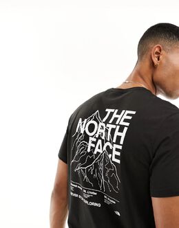 The North Face: Чёрная футболка  Mountain Outline