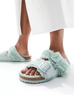 Birkenstock: Зелёные сандалии  Arizona