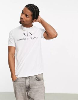 Armani Exchange: Белая футболка