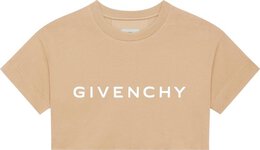 Givenchy: Бежевая футболка 