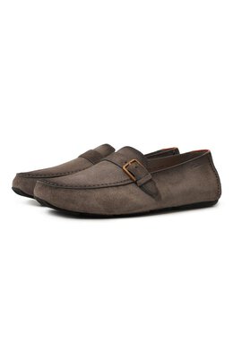 Santoni: Серые мокасины 