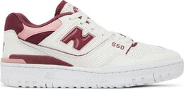 New Balance: Бордовые кроссовки  550