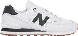 New Balance: Белые кроссовки  574