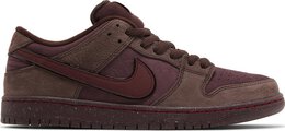 Nike: Бордовые кроссовки  Dunk Low Premium SB