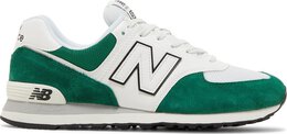 New Balance: Белые кроссовки  574