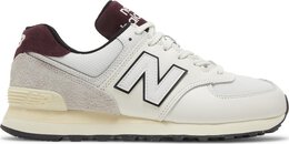 New Balance: Белые кроссовки  574