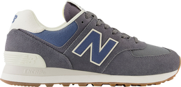 New Balance: Серые кроссовки  574