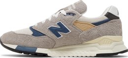 New Balance: Серые кроссовки 