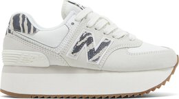 New Balance: Серые кроссовки  574