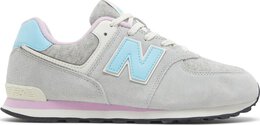 New Balance: Серые кроссовки 574