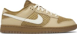 Nike: Коричневые кроссовки  Dunk Low