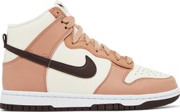 Nike: Коричневые кроссовки  Dunk High