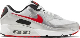 Nike: Серебристые кроссовки  Air Max 90