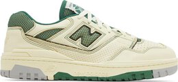 New Balance: Зелёные кроссовки  550