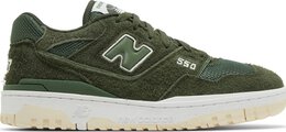 New Balance: Зелёные кроссовки  550