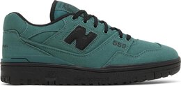 New Balance: Зелёные кроссовки  550