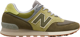 New Balance: Зелёные кроссовки  576