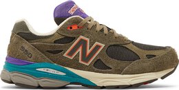 New Balance: Зелёные кроссовки 