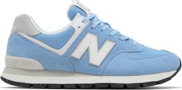 New Balance: Голубые кроссовки  574