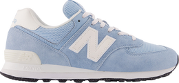 New Balance: Голубые кроссовки  574