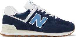 New Balance: Синие кроссовки  574