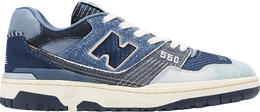 New Balance: Синие кроссовки  550