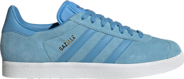 Adidas: Голубые кроссовки  Gazelle