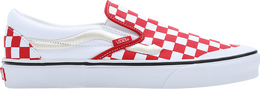 Vans: Красные кроссовки  Classic Slip On