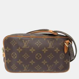 Louis Vuitton: Коричневая сумка  Pochette