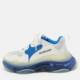 Balenciaga: Белые кроссовки  Triple S Clear Sole