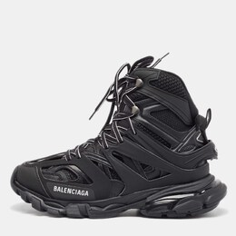 Balenciaga: Чёрные кроссовки  Track Hike