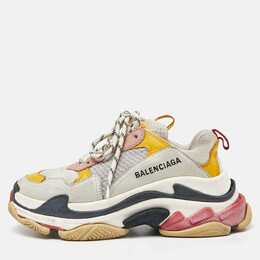 Balenciaga: Многоцветные кроссовки  Triple S