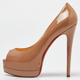 Christian Louboutin: Бежевые туфли 