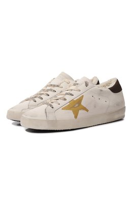 Golden Goose Deluxe Brand: Золотые кеды  Super Star