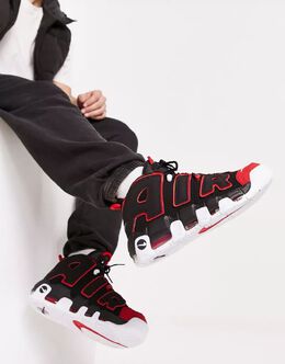 Nike: Чёрные кроссовки Air More Uptempo 96