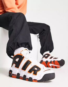 Nike: Оранжевые кроссовки Air More Uptempo