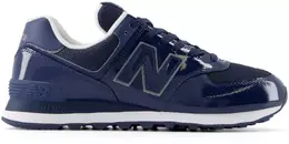 New Balance: Синие кроссовки  574