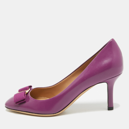 Salvatore Ferragamo: Фиолетовые туфли  Vara Bow