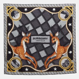 Burberry: Чёрный шарф 