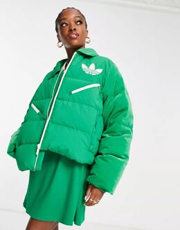 Adidas Originals: Зелёная куртка 