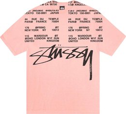 Stussy: Розовая футболка 