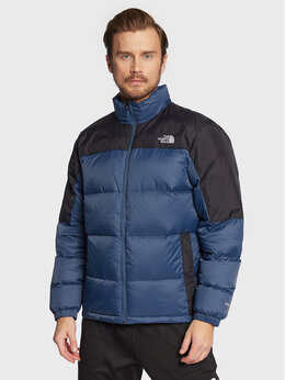 The North Face: Синий пуховик 