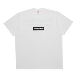 Supreme: Белая футболка  Box Logo