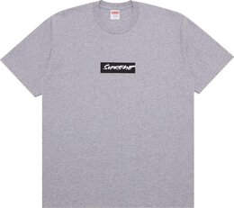 Supreme: Серая футболка  Box Logo