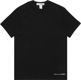 Comme Des Garçons Shirt: Чёрная футболка 