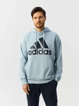 Adidas: Голубая толстовка  Essentials