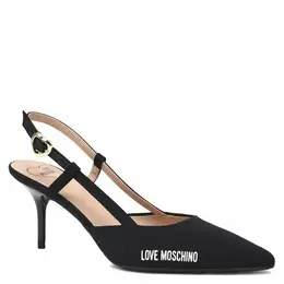 LOVE MOSCHINO: Чёрные босоножки 