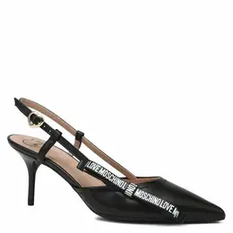 LOVE MOSCHINO: Чёрные босоножки 